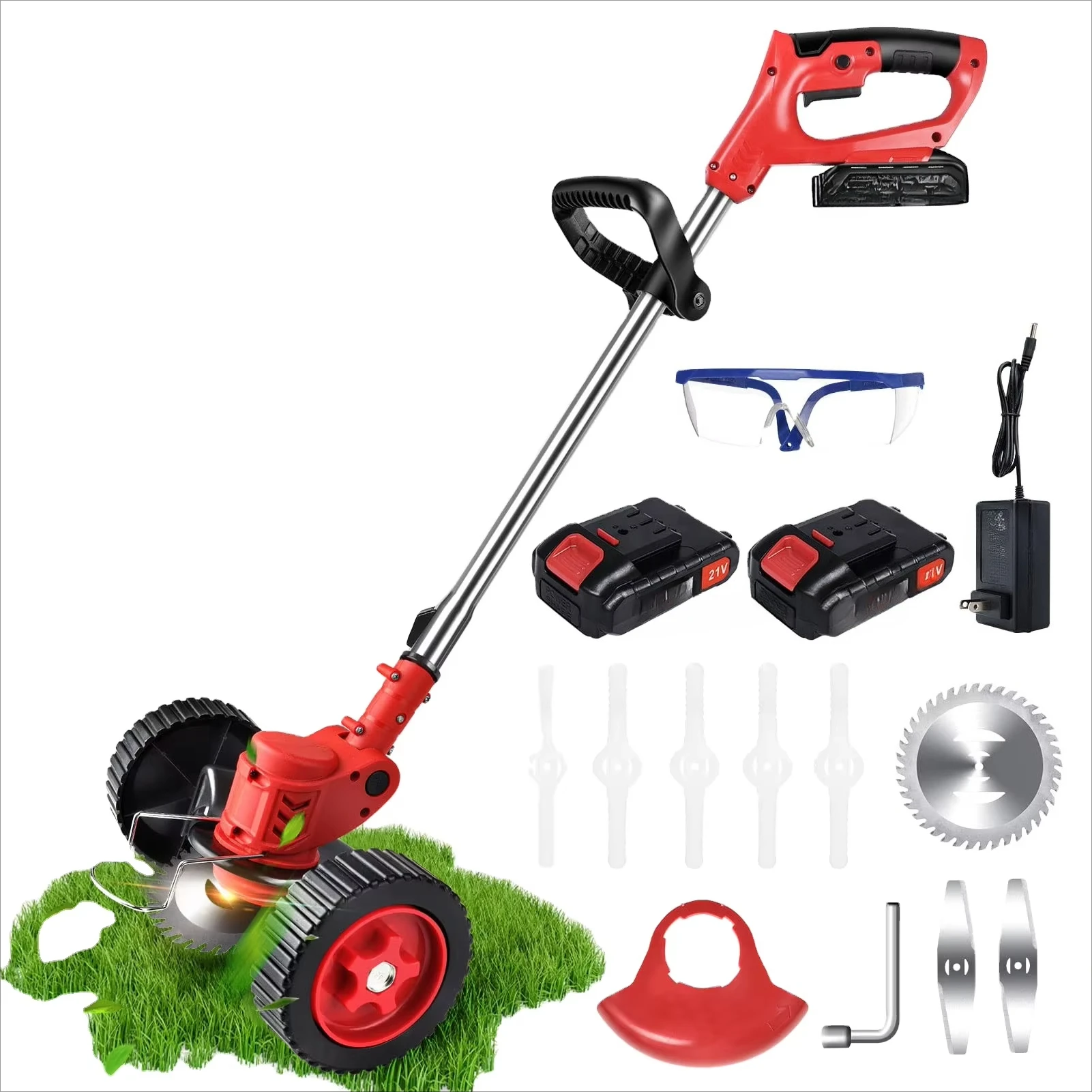 21v Cordless Lawn Mower Mower Electric Tree Garden Trimmer Cutting Machine Hand tools
21v Cordless Lawn Mower Mower Electric Tree Garden Trimmer Cutting Machine Hand tools