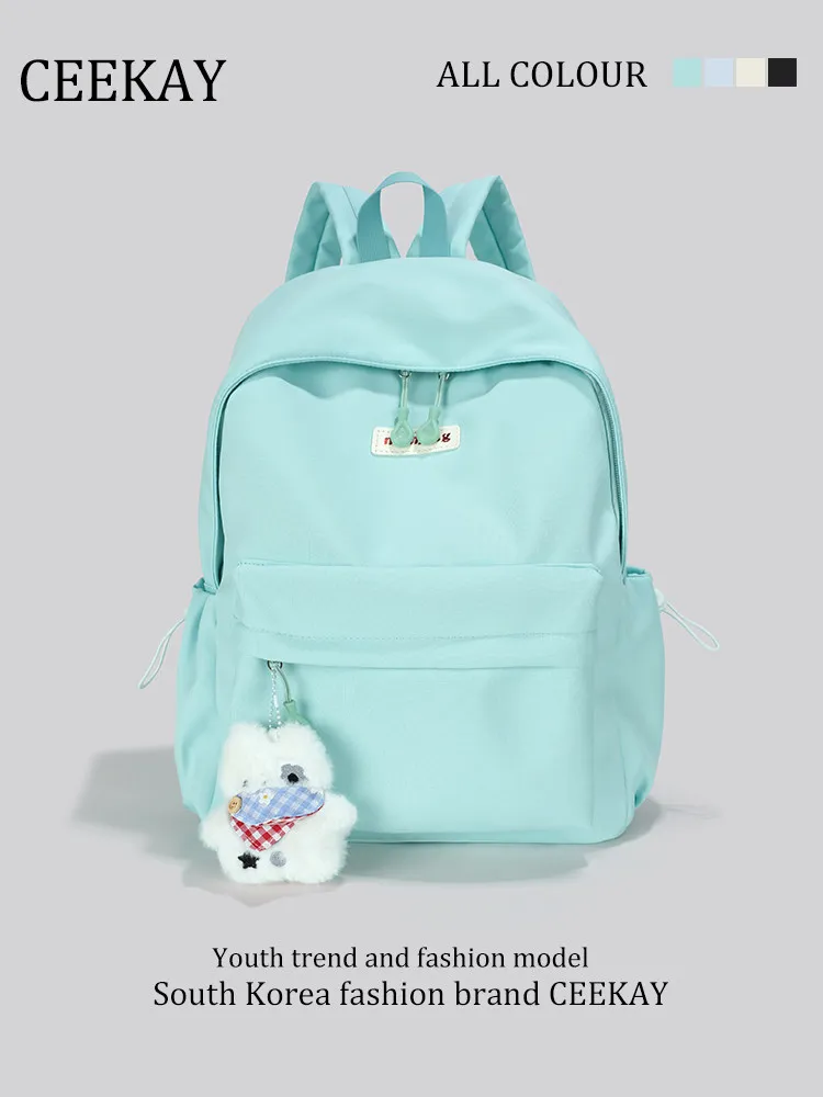 CEEKAY Pastel Color Backpack, Minimalist Student Shoulder Bag with Plush Pendant, Lightweight Travel Daypack Cute Backpack
CEEKAY Pastel Color Backpack, Minimalist Student Shoulder Bag with Plush Pendant, Lightweight Travel Daypack Cute Backpack