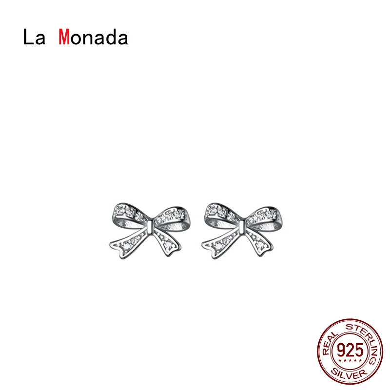 Женские серьги-гвоздики с бабочками La Monada, маленькие серебряные серьги-гвоздики 925 пробы, Ювелирное Украшение для женщин
Женские серьги-гвоздики с бабочками La Monada, маленькие серебряные серьги-гвоздики 925 пробы, Ювелирное Украшение для женщин