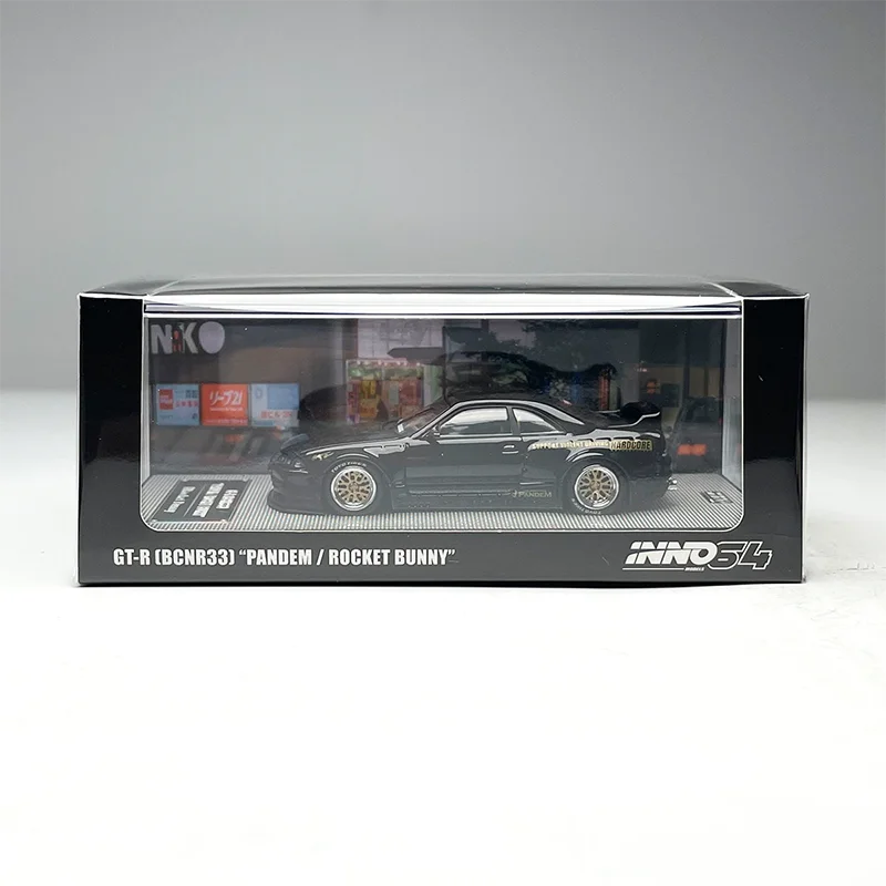 INNO 1:64 R33 Rocket Rabbit PANDEM GTR BCNR33 Black Alloy Car model Ornament Souvenir Display Collection Hobby Gift
INNO 1:64 R33 Rocket Rabbit PANDEM GTR BCNR33 Black Alloy Car model Ornament Souvenir Display Collection Hobby Gift