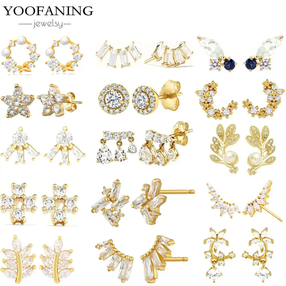 YOOFANING 925 Sterling Silver Ear Needle Fashionable Simple Small Earrings White Zircon Series Boutique Earrings Jewelry Gifts
YOOFANING 925 Sterling Silver Ear Needle Fashionable Simple Small Earrings White Zircon Series Boutique Earrings Jewelry Gifts