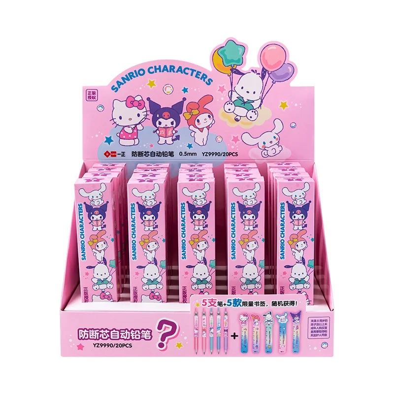 Sanrio Kuromi Hello Kitty, 20 шт., автоматические карандаши с разрывающимся сердечником, высокий уровень внешнего вида, карандаши для занятий начальной школы
Sanrio Kuromi Hello Kitty, 20 шт., автоматические карандаши с разрывающимся сердечником, высокий уровень внешнего вида, карандаши для занятий начальной школы