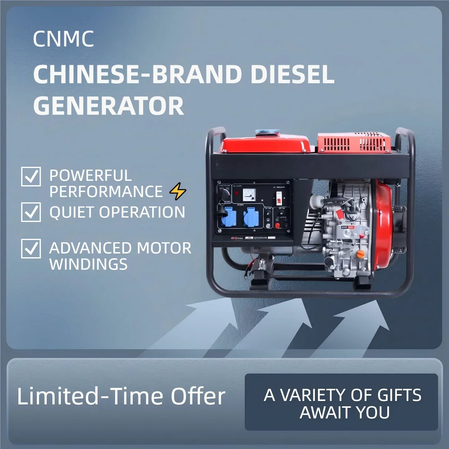 9000W 530CC 1-цилиндровый инверторный генератор, 4-тактный дистанционный запуск, с воздушным охлаждением, тихий, для домашнего использования 
9000W 530CC 1-цилиндровый инверторный генератор, 4-тактный дистанционный запуск, с воздушным охлаждением, тихий, для домашнего использования