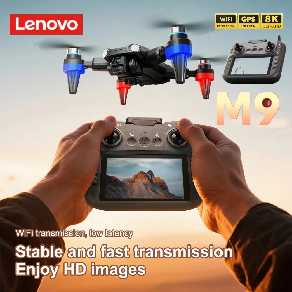 Lenovo Professional Camera Photography M9 Drone 4K 5G GPS HD Dual Brushless Foldable Quadcopter Motor Hovering RC Drones Toy
Lenovo Professional Camera Photography M9 Drone 4K 5G GPS HD Dual Brushless Foldable Quadcopter Motor Hovering RC Drones Toy