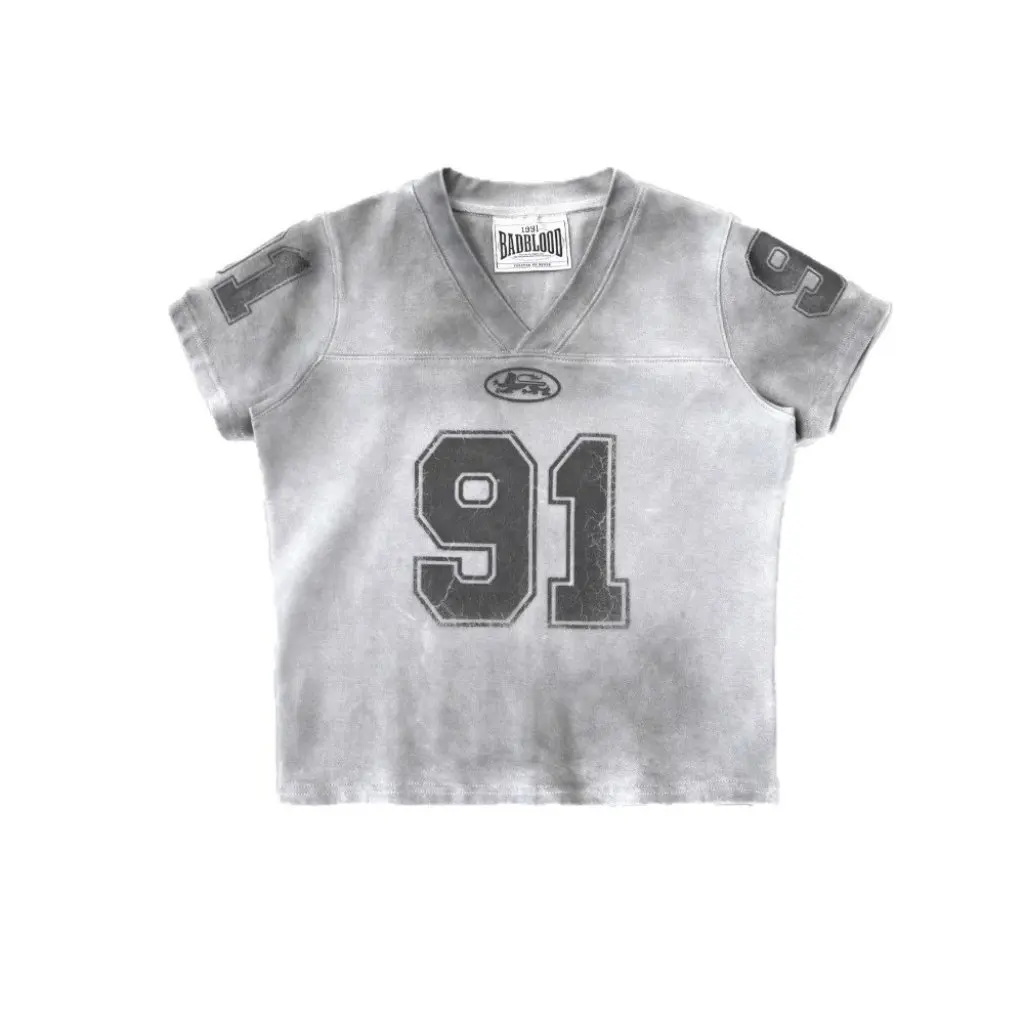 Badblood American Style Retro Tie-Dye V-neck Jersey Loose Casual Sports T-shirt Men Women Short-Sleeved Niche Design Sense
Badblood American Style Retro Tie-Dye V-neck Jersey Loose Casual Sports T-shirt Men Women Short-Sleeved Niche Design Sense