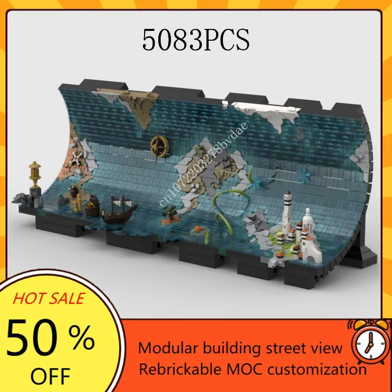 5083PCS MOC The Rolling Sea Custom Puzzles Waves Map Model Technology Curved map DIY Assembly Education Toys Gifts For Children
5083PCS MOC The Rolling Sea Custom Puzzles Waves Map Model Technology Curved map DIY Assembly Education Toys Gifts For Children