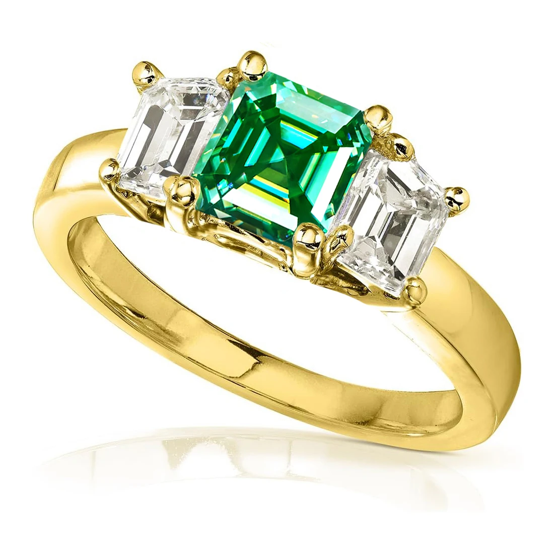 FIRERING 2 Carat 7MM Green Moissanite Ring Store discount of $10 GRA Certificate Women Jewelry Gift S925 Silver Plated 18K Gold
FIRERING 2 Carat 7MM Green Moissanite Ring Store discount of $10 GRA Certificate Women Jewelry Gift S925 Silver Plated 18K Gold