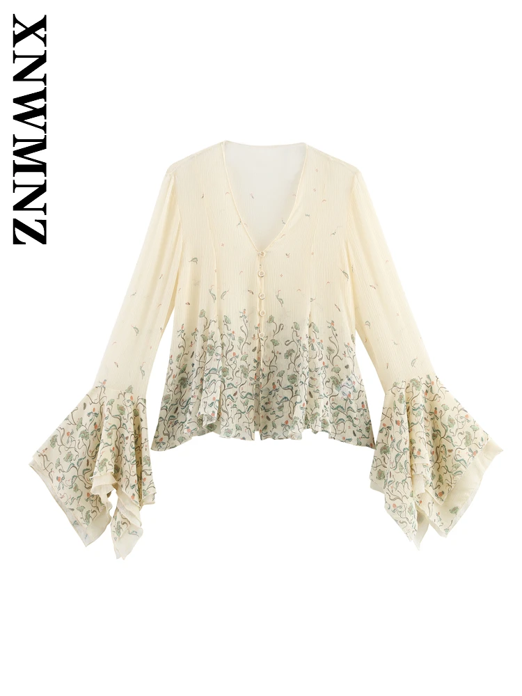 XNWMNZ 2025 летняя женская одежда, шикарный модный топ с длинным рукавом и v-образным воротником с принтом, повседневная женская бежевая рубашка, блузки с цветочным принтом
XNWMNZ 2025 летняя женская одежда, шикарный модный топ с длинным рукавом и v-образным воротником с принтом, повседневная женская бежевая рубашка, блузки с цветочным принтом