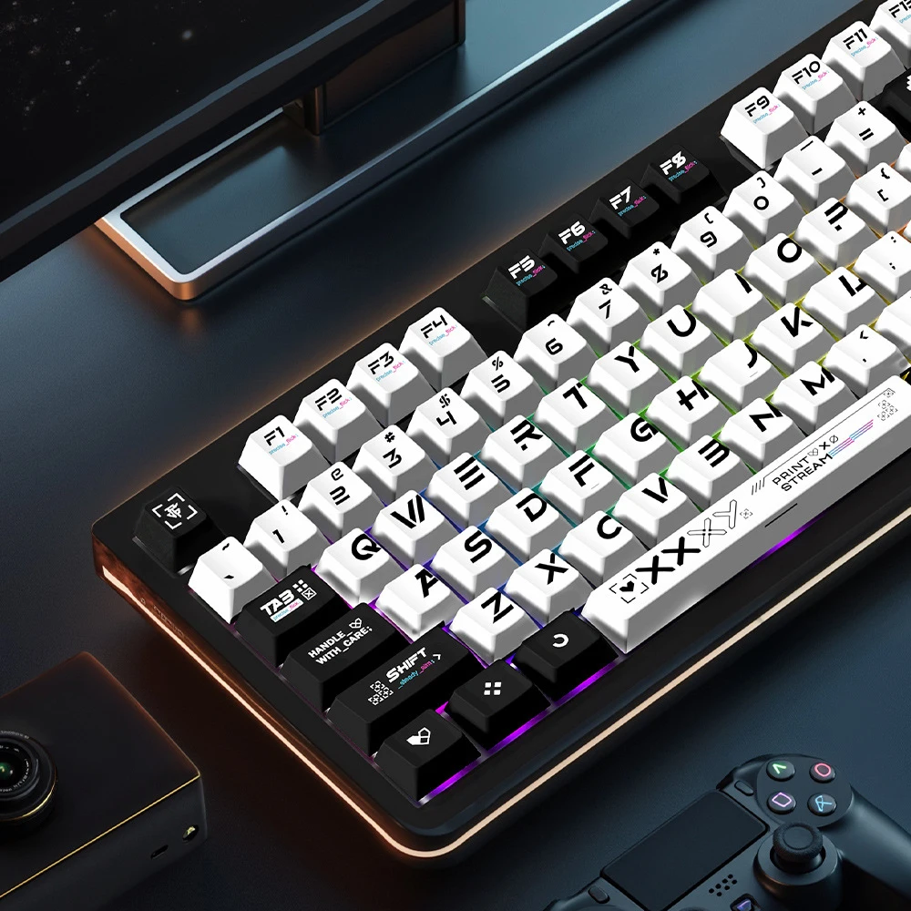 Белые, черные колпачки для клавиш Cherry Profile Custom, 5-сторонние колпачки для клавиш Dye-Sub PBT, 135 клавиш для переключателей Cherry Gateron MX, клавиатура
Белые, черные колпачки для клавиш Cherry Profile Custom, 5-сторонние колпачки для клавиш Dye-Sub PBT, 135 клавиш для переключателей Cherry Gateron MX, клавиатура