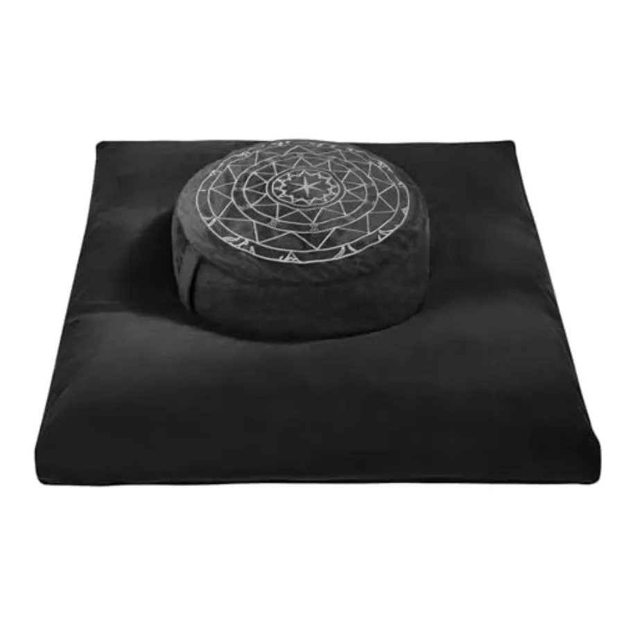 Zafu and Zabuton Meditation Cushion Set - Buckwheat Hull and Memory Foam Pillows Ergonomic Support for Yoga Mindfulness - Organ
Zafu and Zabuton Meditation Cushion Set - Buckwheat Hull and Memory Foam Pillows Ergonomic Support for Yoga Mindfulness - Organ