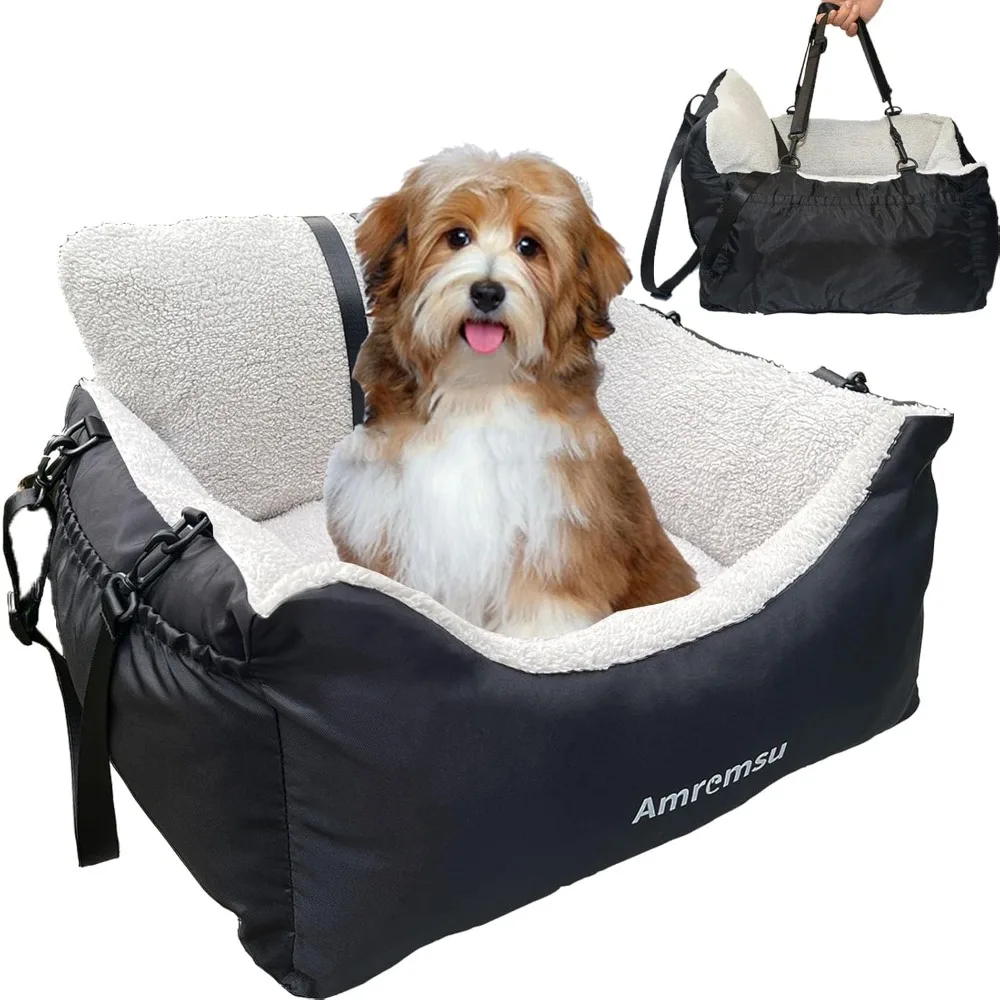 Small Dogs Car Seat,Fully Detachable and Washable Ultra Soft Car Travel Bed, with Clip-on,Two Portable Handle and Storage Pocket
Small Dogs Car Seat,Fully Detachable and Washable Ultra Soft Car Travel Bed, with Clip-on,Two Portable Handle and Storage Pocket