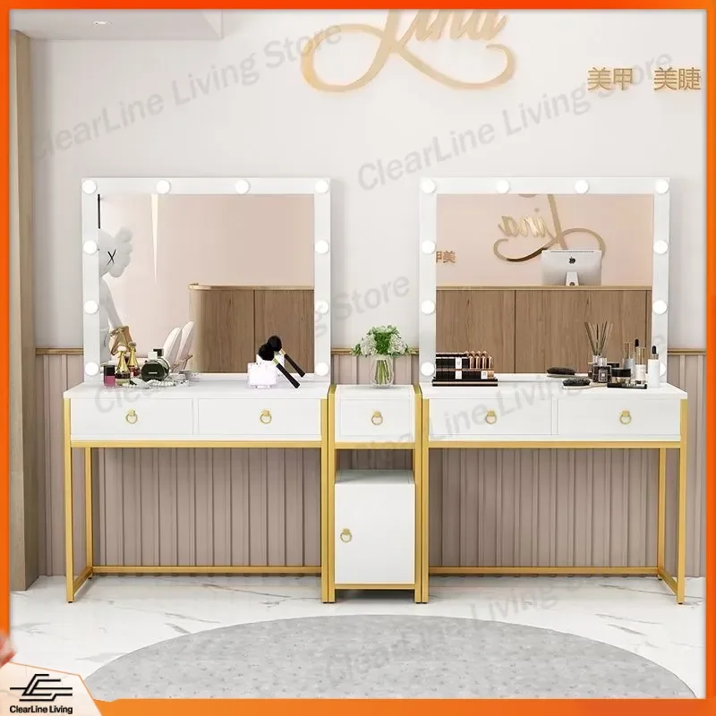 Professional Makeup Dressing Table with LED Lamp for Bridal Salon Beauty Studio School Artist Cosmetic Vanity Desk
Professional Makeup Dressing Table with LED Lamp for Bridal Salon Beauty Studio School Artist Cosmetic Vanity Desk