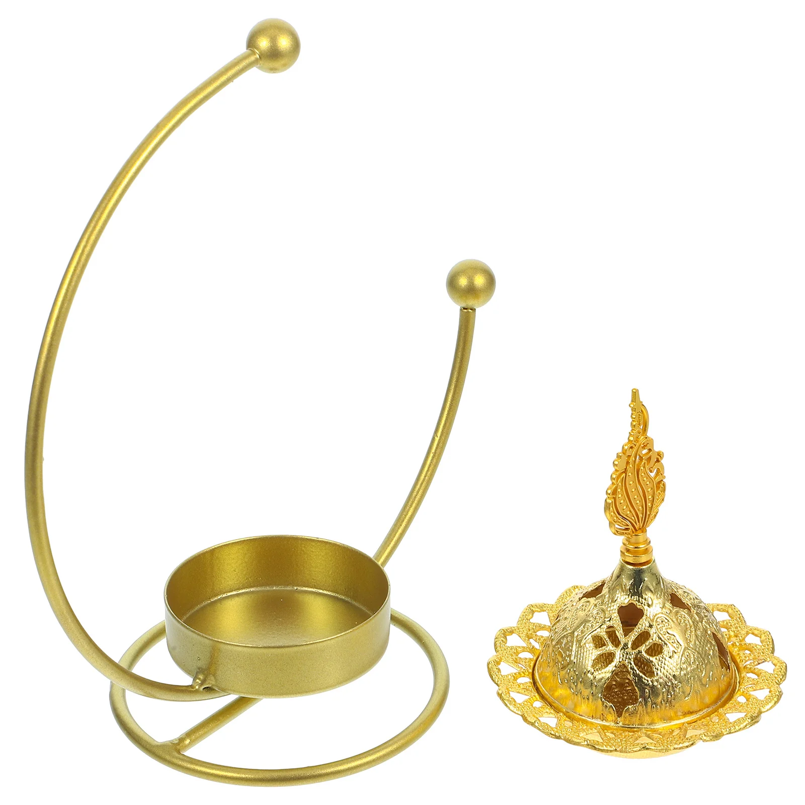 1pc Metal Incense Burner Arabic Style Lidded Censer For Home Office Yoga Room Decor Middle East Censer Ornament Desktop
1pc Metal Incense Burner Arabic Style Lidded Censer For Home Office Yoga Room Decor Middle East Censer Ornament Desktop