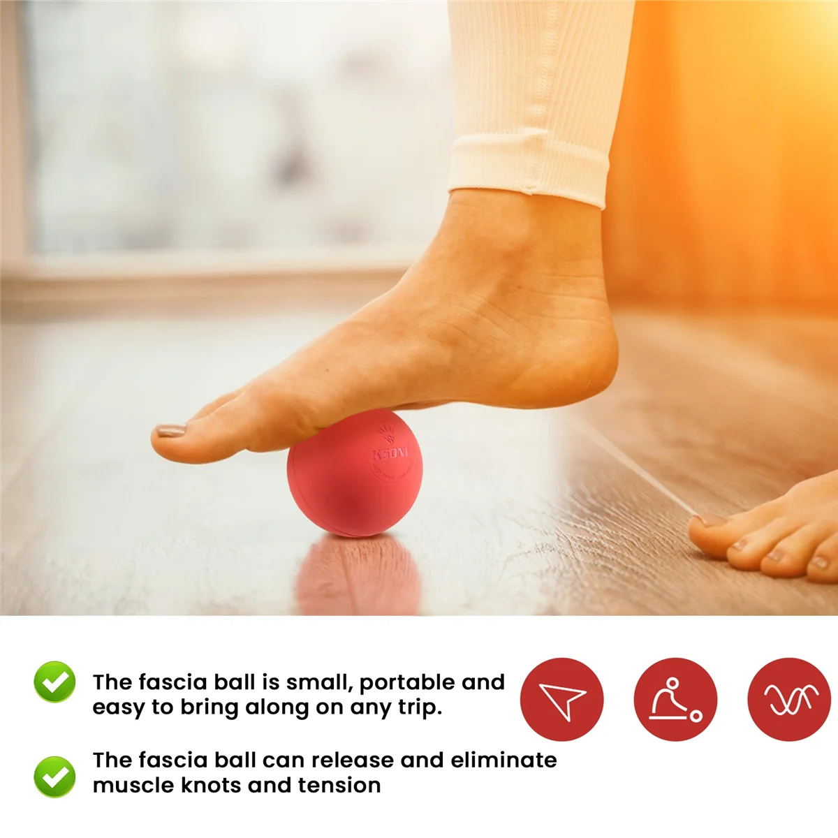 B17CB KSONE Massage Ball 6.3cm Fascia Ball Lacrosse Ball Yoga Muscle Relaxation Pain Relief Portable Physiotherapy Ball B
B17CB KSONE Massage Ball 6.3cm Fascia Ball Lacrosse Ball Yoga Muscle Relaxation Pain Relief Portable Physiotherapy Ball B