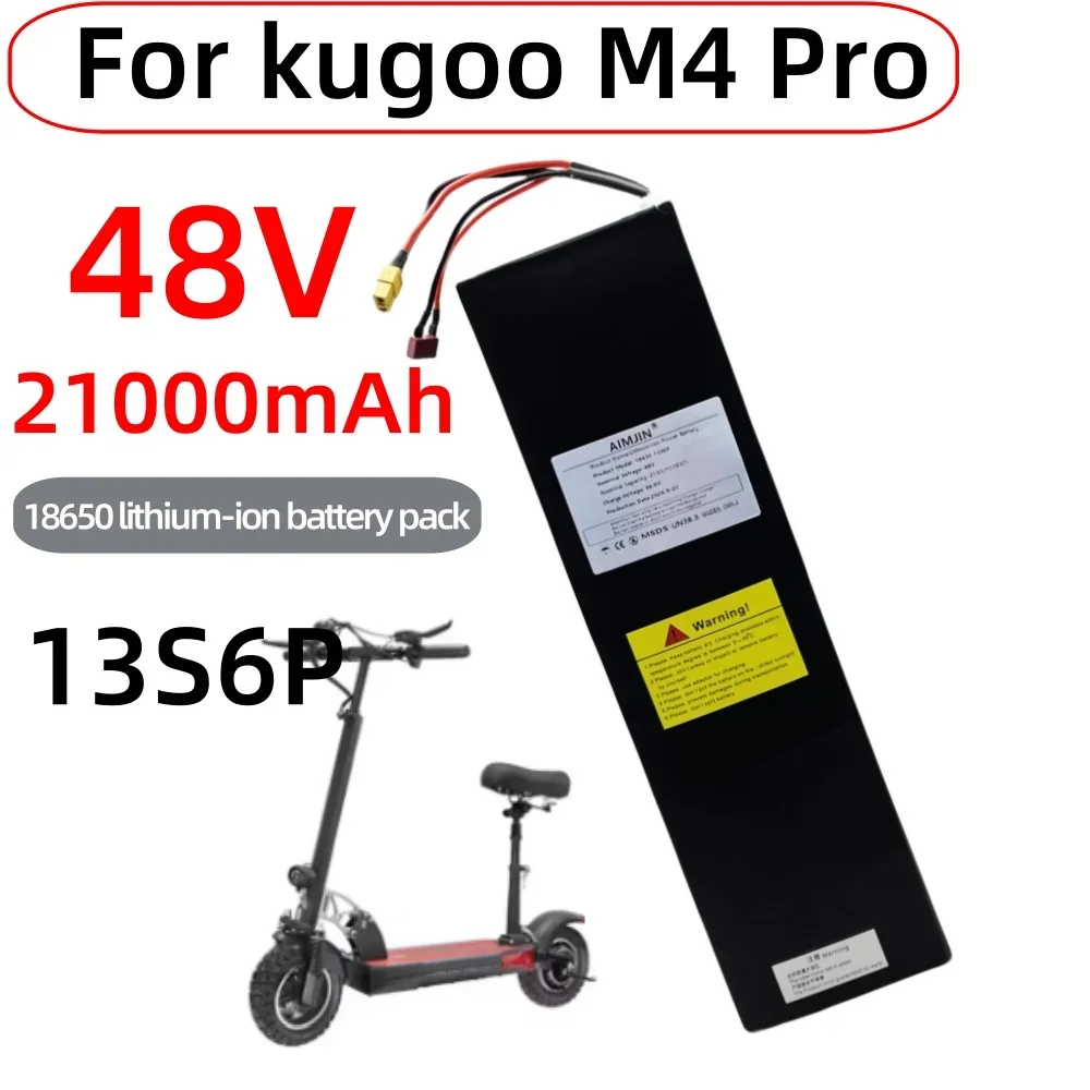 48V 21AH 18650 Li-ion Battery Pack for Kugoo M4 pro Electric Scooter Long Lasting Life Large 13S6P Configuration
48V 21AH 18650 Li-ion Battery Pack for Kugoo M4 pro Electric Scooter Long Lasting Life Large 13S6P Configuration
