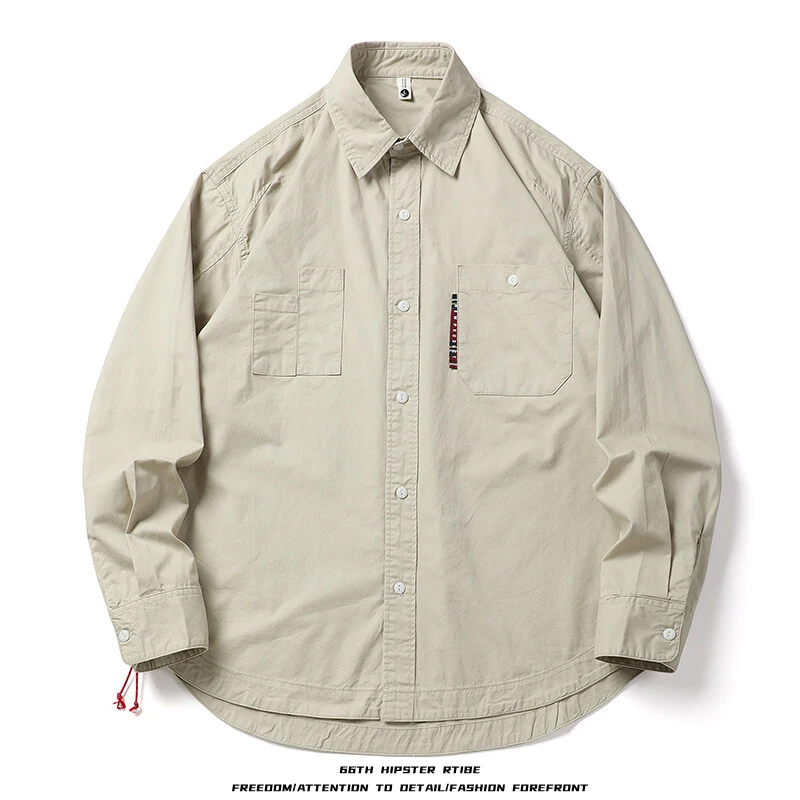 Retro American Street Waed Pure Cotton Workwear irt Loose Fit Casual Long Sve Men's Faion y Sle irt
Retro American Street Waed Pure Cotton Workwear irt Loose Fit Casual Long Sve Men's Faion y Sle irt