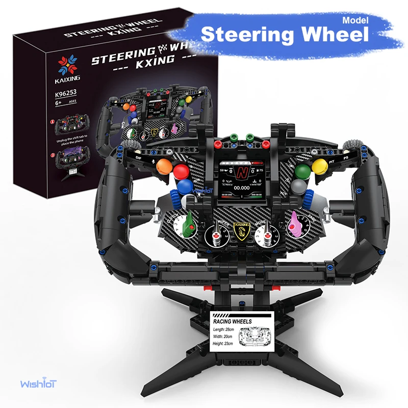 Steering Wheel Building Blocks Simulation Racing Wheels Model with Mobile Phone Holder Assembly Toy Creative Xmas Gift
Steering Wheel Building Blocks Simulation Racing Wheels Model with Mobile Phone Holder Assembly Toy Creative Xmas Gift