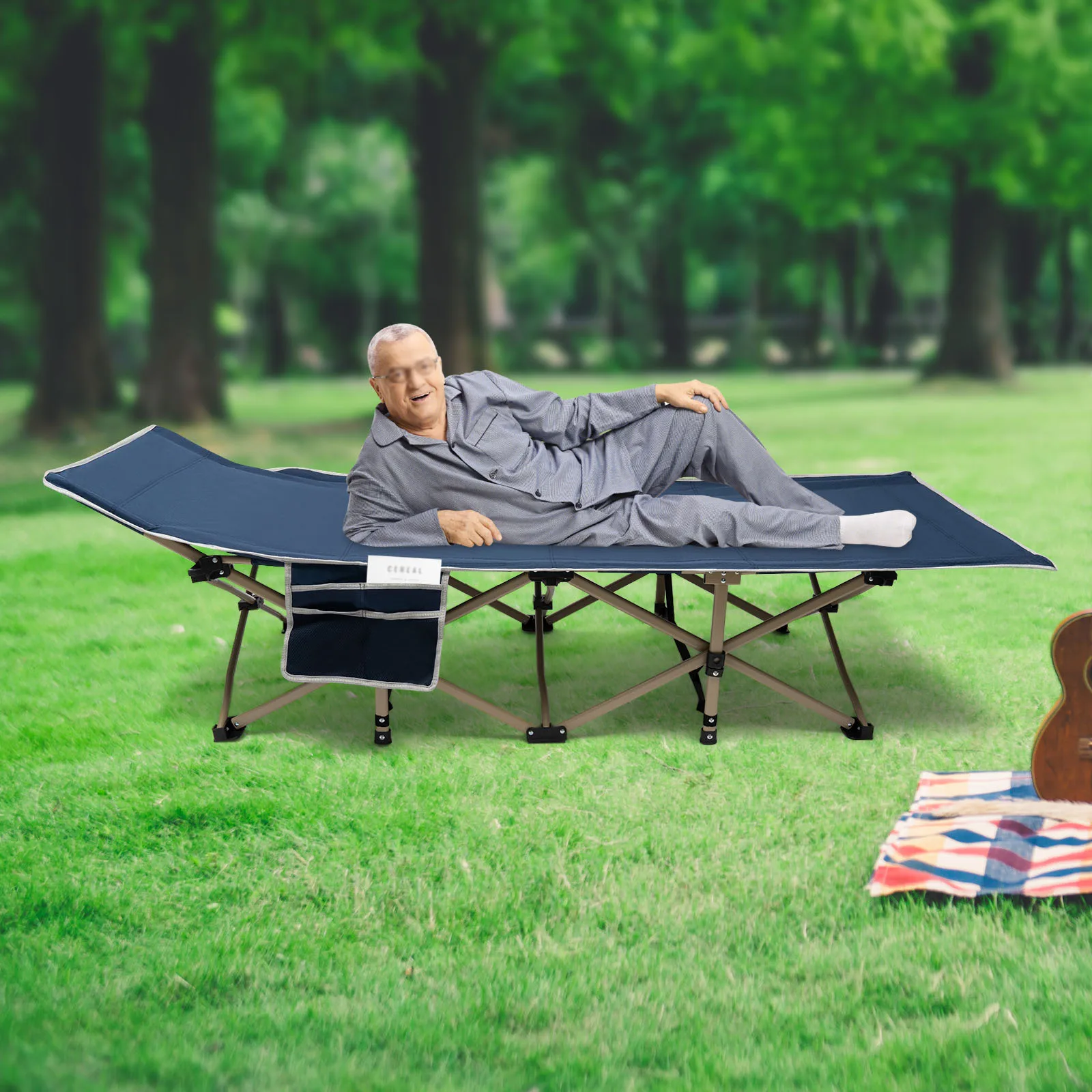 Blue Folding Camp Bed - Lightweight, Durable, and Easy to Set Up for Outdoor Adventures
Blue Folding Camp Bed - Lightweight, Durable, and Easy to Set Up for Outdoor Adventures