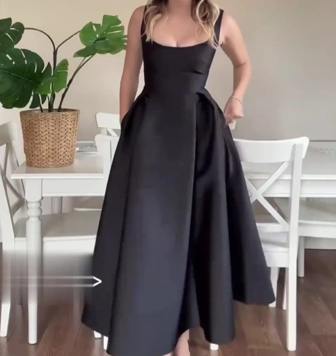 Women's Dress Elegant Party Formal Evening Dress Fashion Sexy Backless Square Neck Thick Strap High Waist A-line Midi Dress
Women's Dress Elegant Party Formal Evening Dress Fashion Sexy Backless Square Neck Thick Strap High Waist A-line Midi Dress