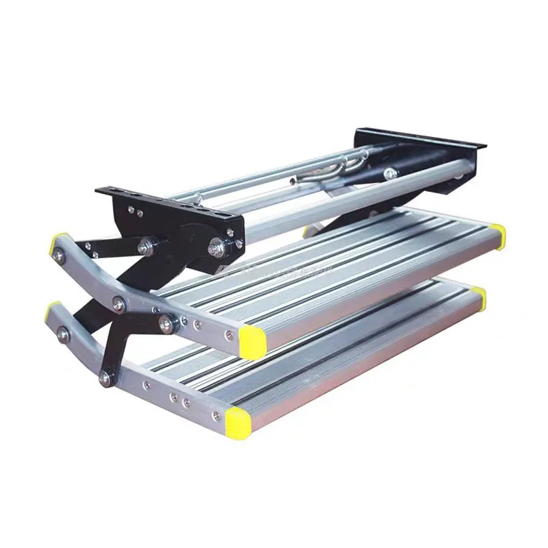 Aluminum Alloy Antiskid Motorhome Manual Pedal Step Telescopic Steps Ladder Portable Single/Double Step Folding Step Ladder
Aluminum Alloy Antiskid Motorhome Manual Pedal Step Telescopic Steps Ladder Portable Single/Double Step Folding Step Ladder