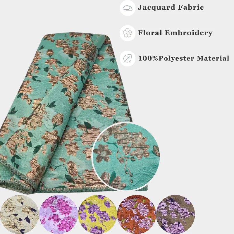 Jacquard Brocade Fabric African 2025 High Quality Floral Embroidery for sewing Casual Wear Smooth Damask Satin Lace Fabric
Jacquard Brocade Fabric African 2025 High Quality Floral Embroidery for sewing Casual Wear Smooth Damask Satin Lace Fabric