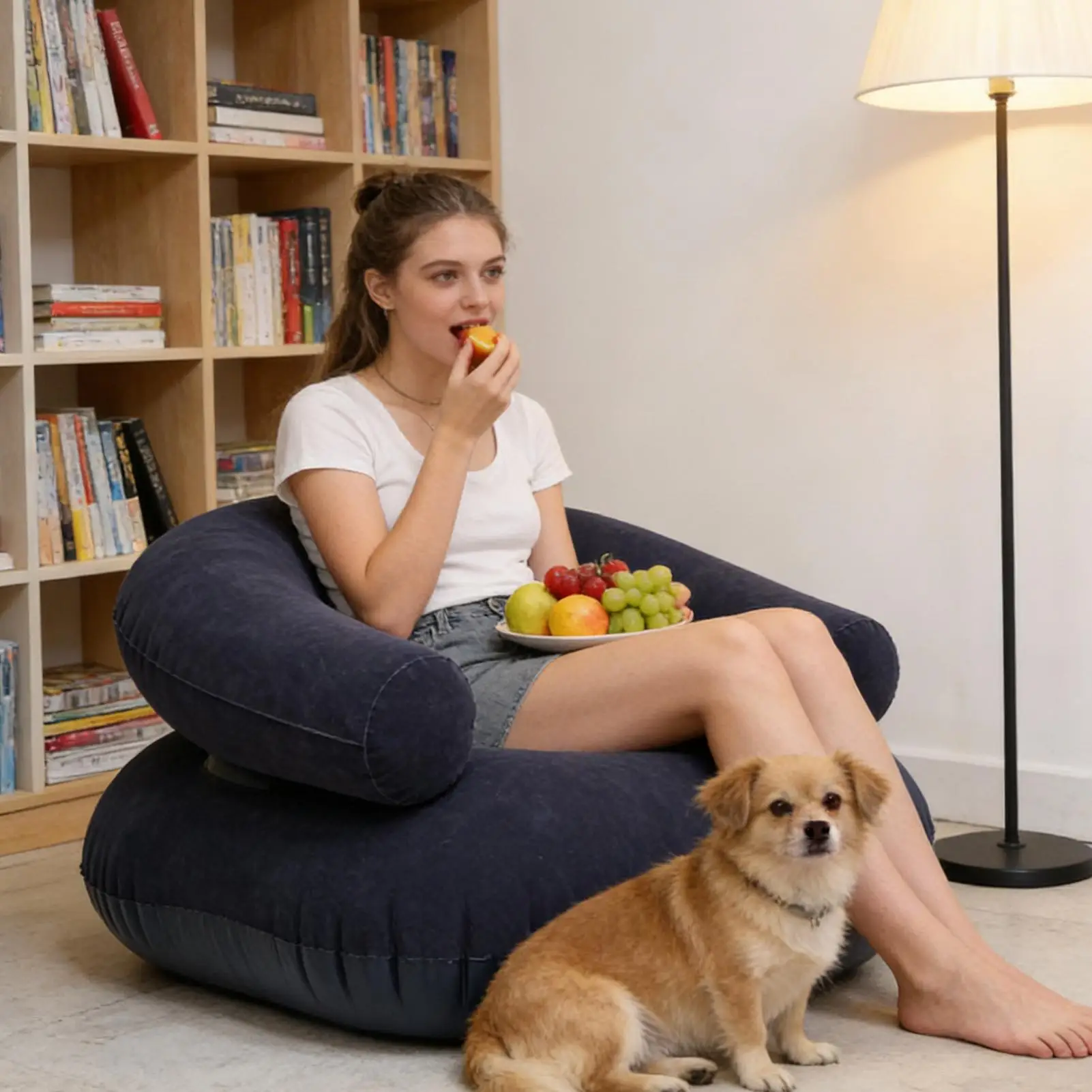 Надувные кресла-шезлонги с флокированным покрытием для просмотра фильмов, отдыха на пляже, у бассейна, на стадионе, в путешествиях, гостиной, спальне
Надувные кресла-шезлонги с флокированным покрытием для просмотра фильмов, отдыха на пляже, у бассейна, на стадионе, в путешествиях, гостиной, спальне