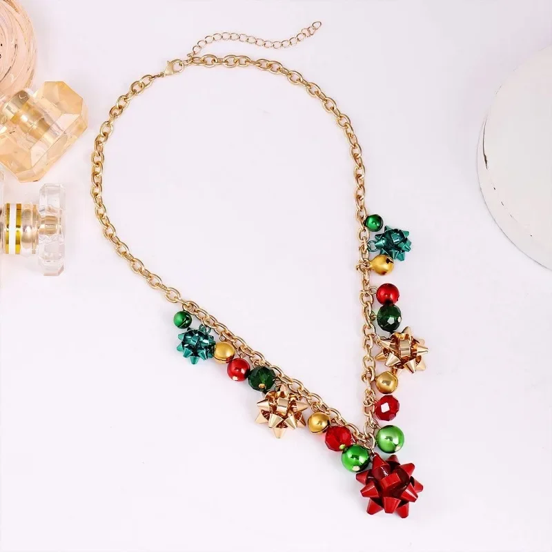 New 18k Gold-plated Flower Small Bell Christmas Tree Pendant Necklace for Women Girls Party Christmas Gifts
New 18k Gold-plated Flower Small Bell Christmas Tree Pendant Necklace for Women Girls Party Christmas Gifts