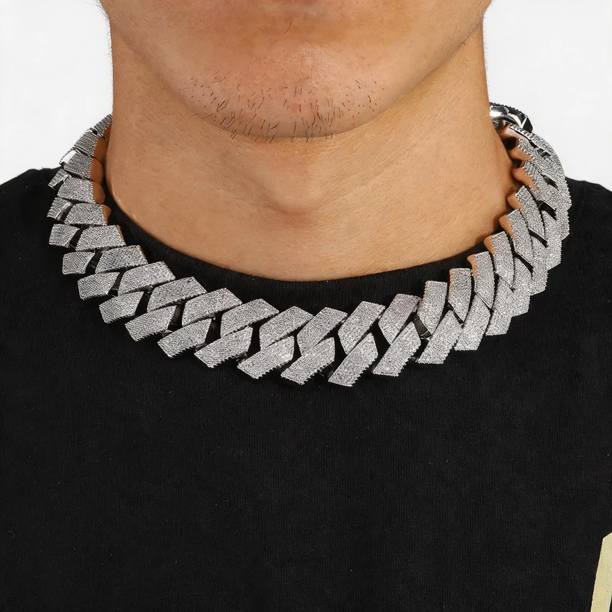 Men Iced Out Cuban Link Chain 25mm Six Row CZ Hip Hop Bling Necklace Heavy 18K Gold
Men Iced Out Cuban Link Chain 25mm Six Row CZ Hip Hop Bling Necklace Heavy 18K Gold