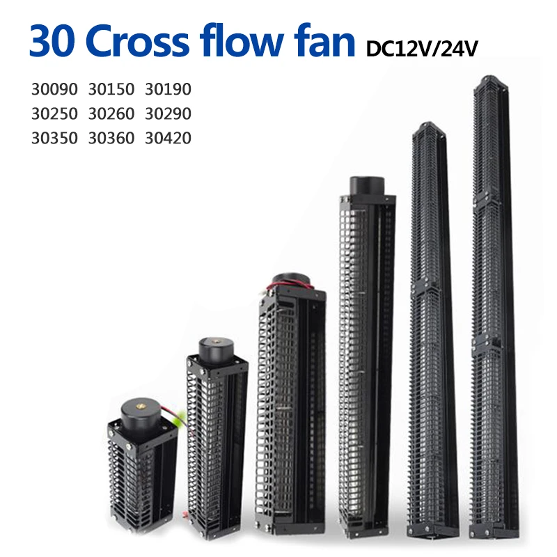 30 Cross-flow Fan DC12V/24V Roller Fan Knife Strip Fan Horizontal Exhaust Screen Long strip fan
30 Cross-flow Fan DC12V/24V Roller Fan Knife Strip Fan Horizontal Exhaust Screen Long strip fan