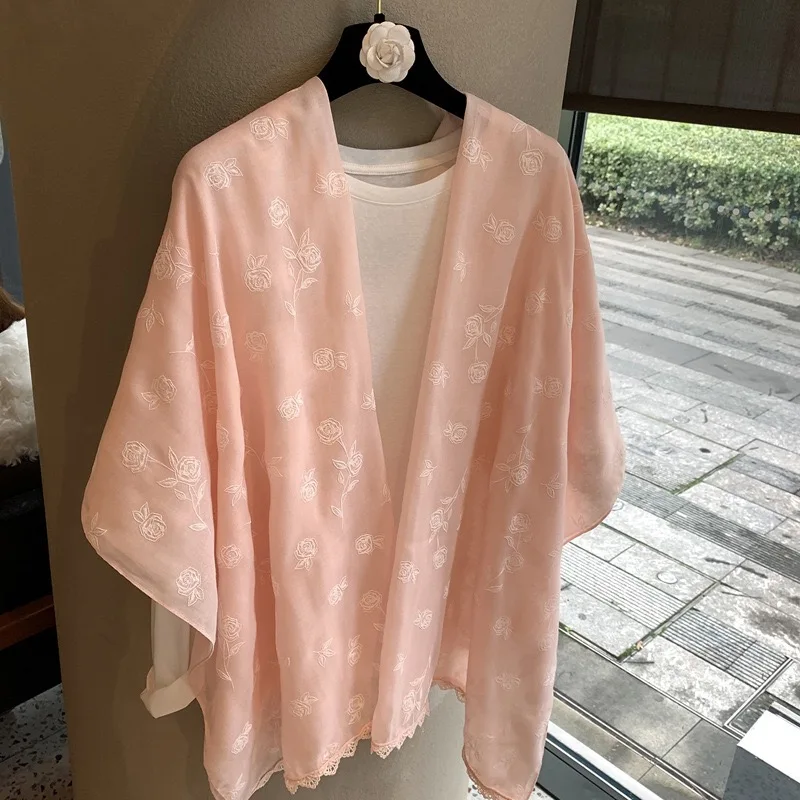 Plain Embroider Rose Floral Lace Chain Viscose Shawls Scarf Lady High Quality Wrap Pashmina Stole Bufandas Muslim Hijab 180*90Cm
Plain Embroider Rose Floral Lace Chain Viscose Shawls Scarf Lady High Quality Wrap Pashmina Stole Bufandas Muslim Hijab 180*90Cm