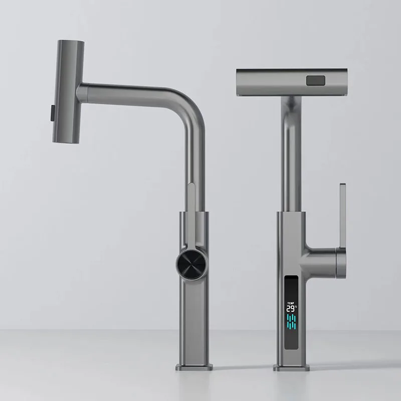 Waterfall Kitchen Faucets Pull Out Nozzle Kitchen Hot Cold Water Sink Mixer Stream Sprayer Rotation Tap Kitchen Accessories
Waterfall Kitchen Faucets Pull Out Nozzle Kitchen Hot Cold Water Sink Mixer Stream Sprayer Rotation Tap Kitchen Accessories