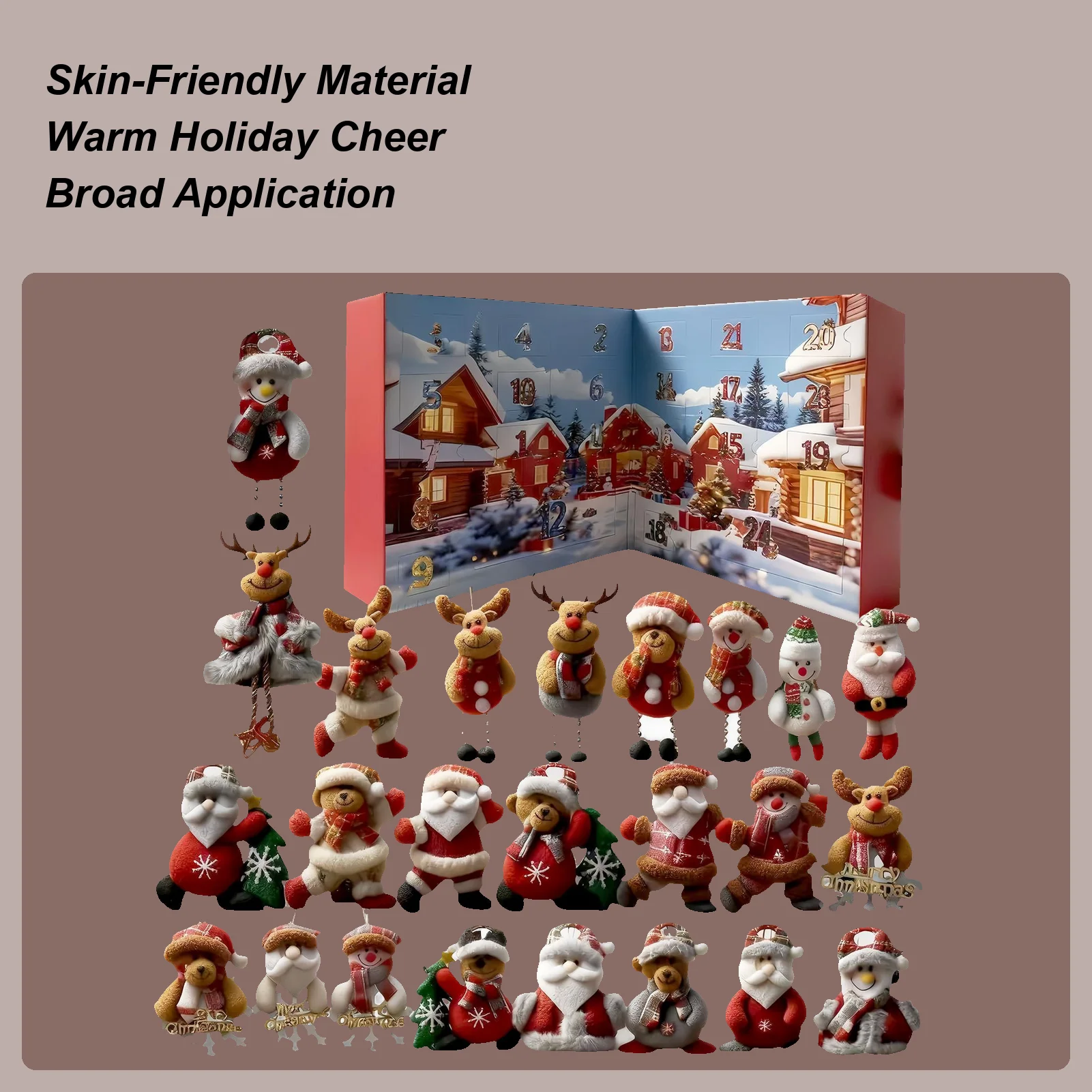 Рождественский календарь обратного отсчета, 24-дневная плюшевая игрушка, календарь обратного отсчета, кукла, украшение для праздничной коллекции, сезонного праздника
Рождественский календарь обратного отсчета, 24-дневная плюшевая игрушка, календарь обратного отсчета, кукла, украшение для праздничной коллекции, сезонного праздника