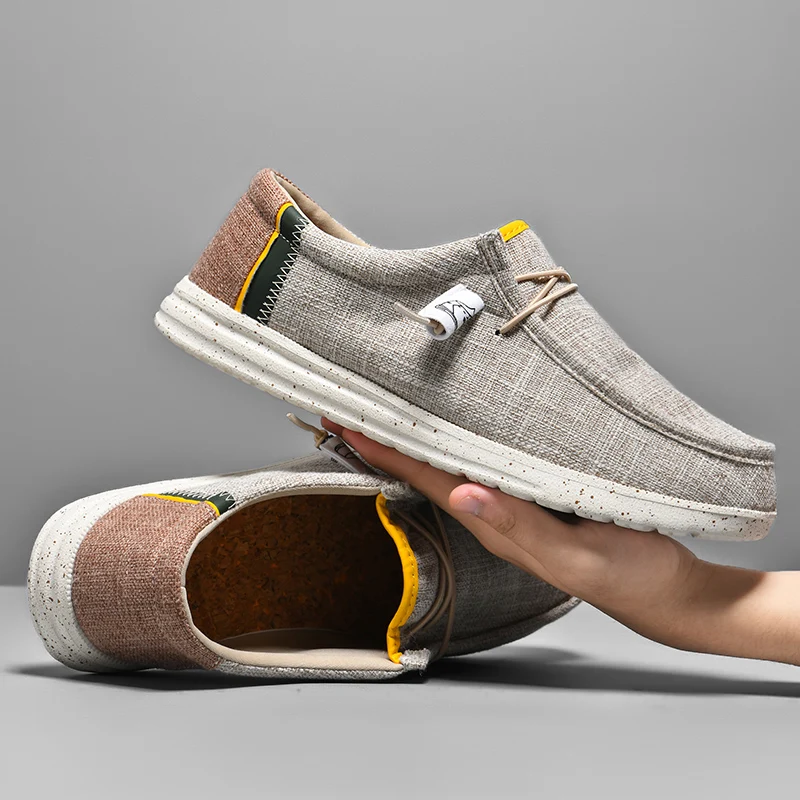 Hot Sale Khaki Mens Loafers Shoes Large Size 40-48 Comfortable Flat Casual Canvas Shoes Man Ultra Light Slip-On Lazy Shoes Men
Hot Sale Khaki Mens Loafers Shoes Large Size 40-48 Comfortable Flat Casual Canvas Shoes Man Ultra Light Slip-On Lazy Shoes Men