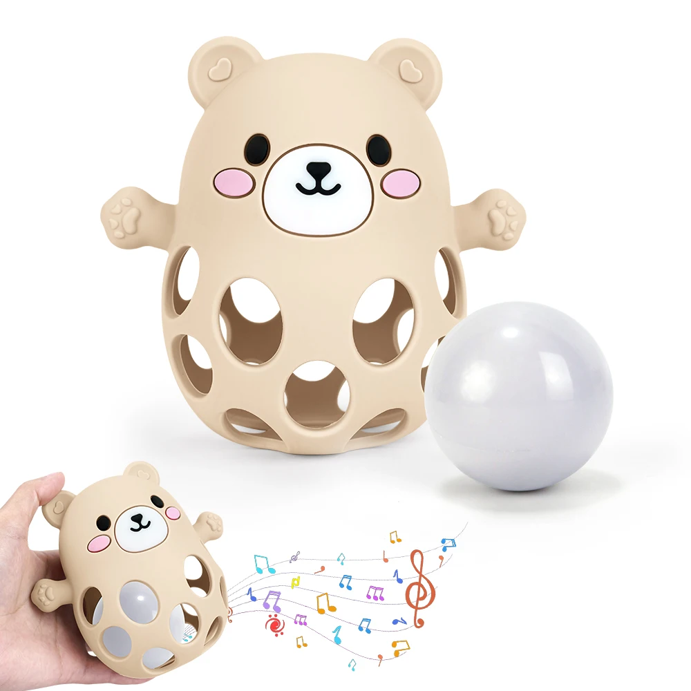 TYRY.HU 1PC Ringing Bell Baby Teether Glove Cute Bear Shape Teether Toy Silicone Care Molar Anti-eating Hand Baby Education Toy
TYRY.HU 1PC Ringing Bell Baby Teether Glove Cute Bear Shape Teether Toy Silicone Care Molar Anti-eating Hand Baby Education Toy