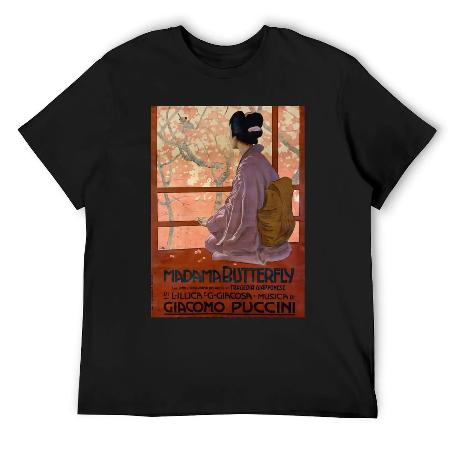 Vintage poster. Opera Madama Butterfly. T-Shirt rapper graphic tees funny costumes anime t shirts Short sleeve tee men
Vintage poster. Opera Madama Butterfly. T-Shirt rapper graphic tees funny costumes anime t shirts Short sleeve tee men