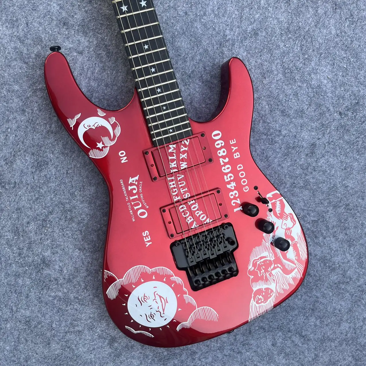 High Quality red Kirk Hammett Metallic KH2 M-II Mummy Karloff Tlmummy Guitar 2026
High Quality red Kirk Hammett Metallic KH2 M-II Mummy Karloff Tlmummy Guitar 2026