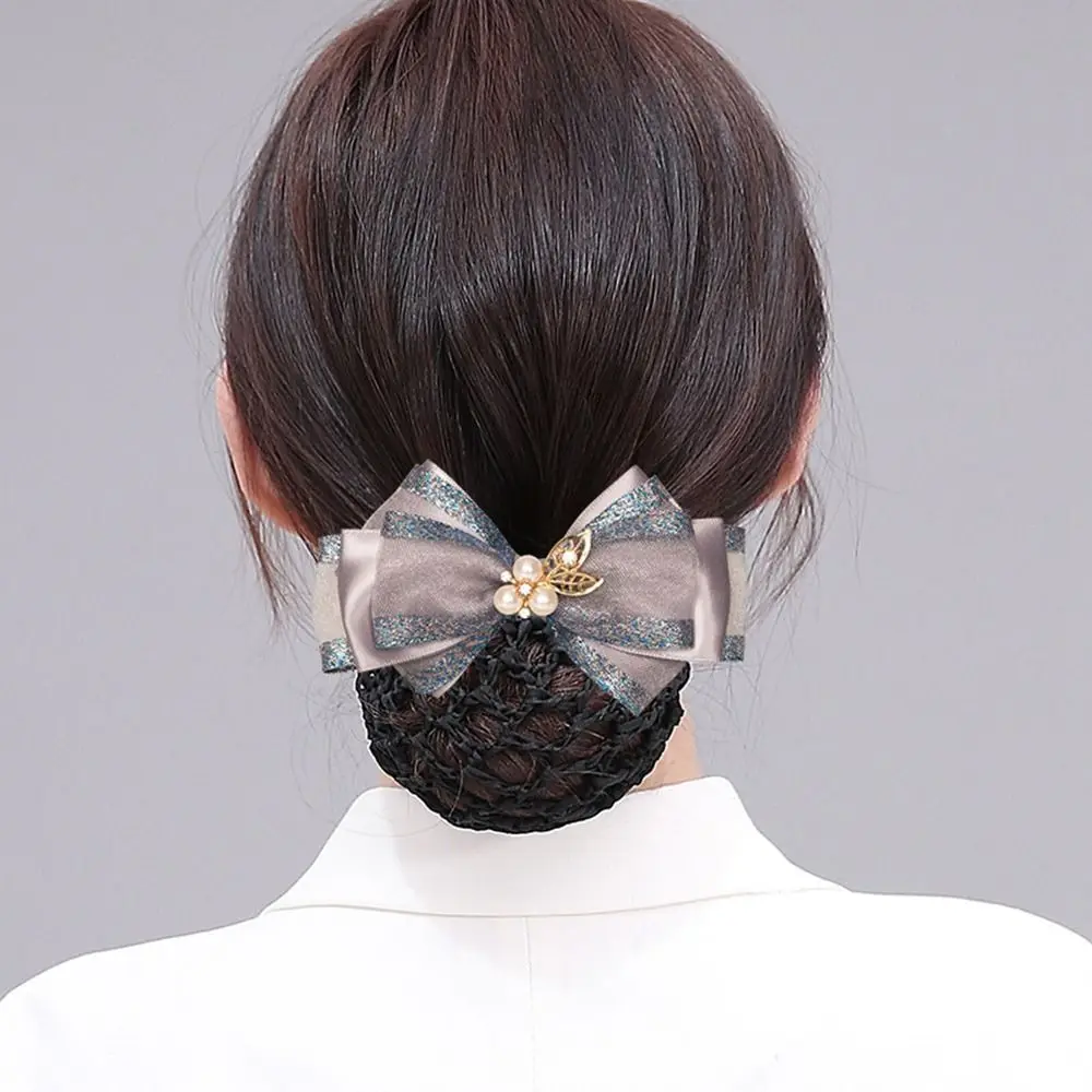 Headwear Flower Crystal Bowknot Ponytail Clip Professional Headdress Women Spring Clips Korean Bun Snood Hairgrips Cover Net 
Headwear Flower Crystal Bowknot Ponytail Clip Professional Headdress Women Spring Clips Korean Bun Snood Hairgrips Cover Net
