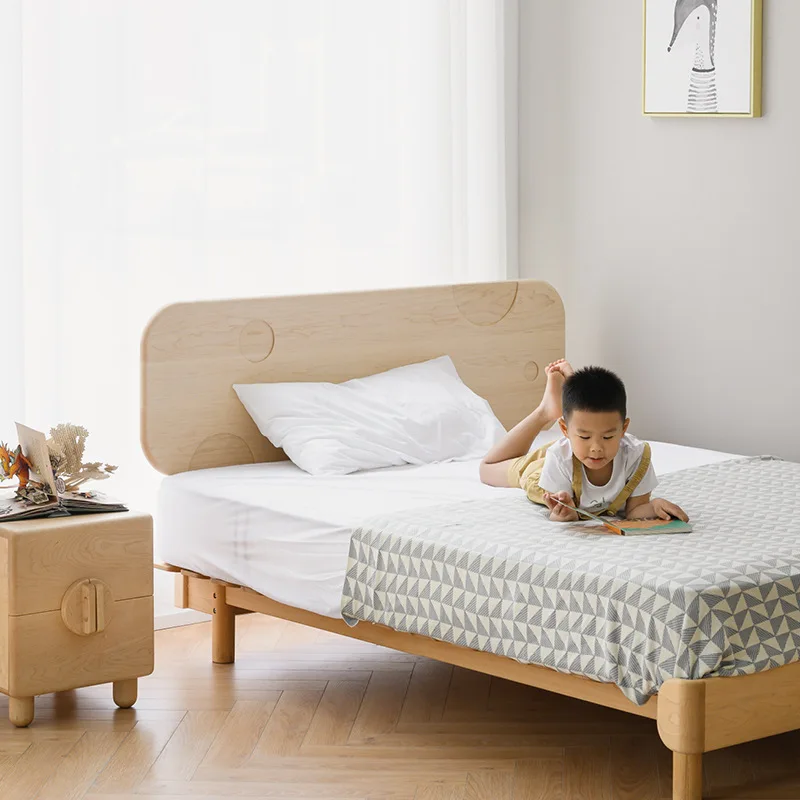 All solid wood children's bed adjustable backrest single bed boys and girls children's room mortise and tenon
All solid wood children's bed adjustable backrest single bed boys and girls children's room mortise and tenon