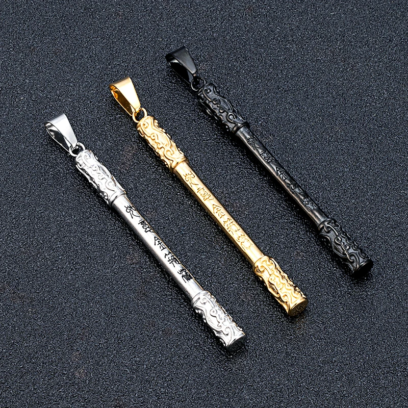 China-Chic Black Myth Wukong Ruyi Golden Hoop Stick Pendant Man Punk Hip Hop ins Street Fashion Necklace For Boy boyfriend Gifts 
China-Chic Black Myth Wukong Ruyi Golden Hoop Stick Pendant Man Punk Hip Hop ins Street Fashion Necklace For Boy boyfriend Gifts