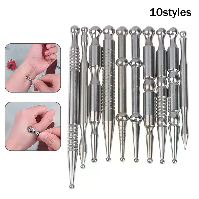 1Pcs Acupuncture Pen, Facial Reflexology Tools Stainless Steel, Trigger Point Massager Tool, Deep Tissue Massage Tool
1Pcs Acupuncture Pen, Facial Reflexology Tools Stainless Steel, Trigger Point Massager Tool, Deep Tissue Massage Tool