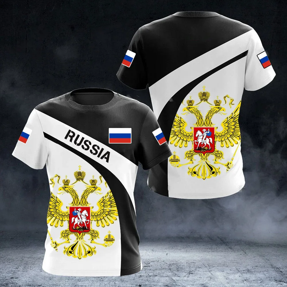 Russia Men's T-shirts Casual Fashion Summer New Russian Flag Short Sleeved Tops Tees Men's Clothing Oversized T-shirt Streetwear
Russia Men's T-shirts Casual Fashion Summer New Russian Flag Short Sleeved Tops Tees Men's Clothing Oversized T-shirt Streetwear