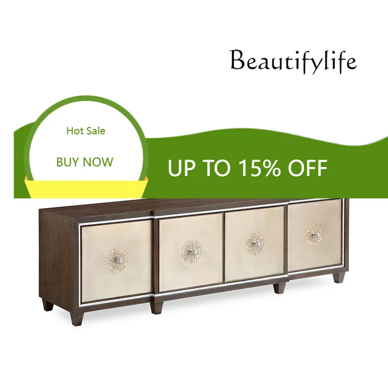 American Solid Wood Light Luxury TV Cabinet French Shell Parquet Process Modern Simple TV Cabinet X
American Solid Wood Light Luxury TV Cabinet French Shell Parquet Process Modern Simple TV Cabinet X