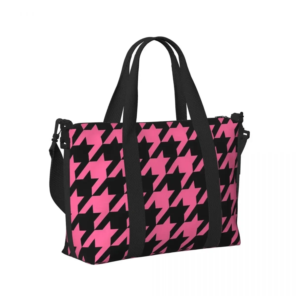 Houndstooth Checkered Dogstooth Geometric Beach Travel Bag Large Capacity Tote Bags for Sport Women Shopping Duffle Shoulder Bag
Houndstooth Checkered Dogstooth Geometric Beach Travel Bag Large Capacity Tote Bags for Sport Women Shopping Duffle Shoulder Bag