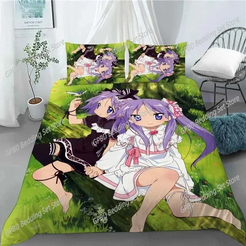 New Lucky Star 3D Print Anime Girl Duvet Cover Set Fashion Bedding Sets Comforter Duvet Cover Pillowcase Home Textiles
New Lucky Star 3D Print Anime Girl Duvet Cover Set Fashion Bedding Sets Comforter Duvet Cover Pillowcase Home Textiles