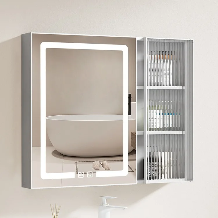 Aluminum alloy bathroom smart mirror cabinet, separate wall-mounted bathroom integrated mirror box, light rack, mirror wall cabi
Aluminum alloy bathroom smart mirror cabinet, separate wall-mounted bathroom integrated mirror box, light rack, mirror wall cabi