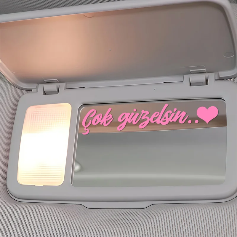 3Pcs/Set "Çok güzelsin" Turkish Quote Stickers with Heart Pattern Waterproof Vinyl Decals for Car Mirror Laptop Luggage Decor
3Pcs/Set "Çok güzelsin" Turkish Quote Stickers with Heart Pattern Waterproof Vinyl Decals for Car Mirror Laptop Luggage Decor