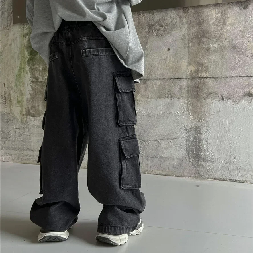 Autumn New Fashionable Cargo Jeans Retro Niche Jeans for Boys and Girls Baby Casual Pants Children Clothing Kids Casual 2025
Autumn New Fashionable Cargo Jeans Retro Niche Jeans for Boys and Girls Baby Casual Pants Children Clothing Kids Casual 2025
