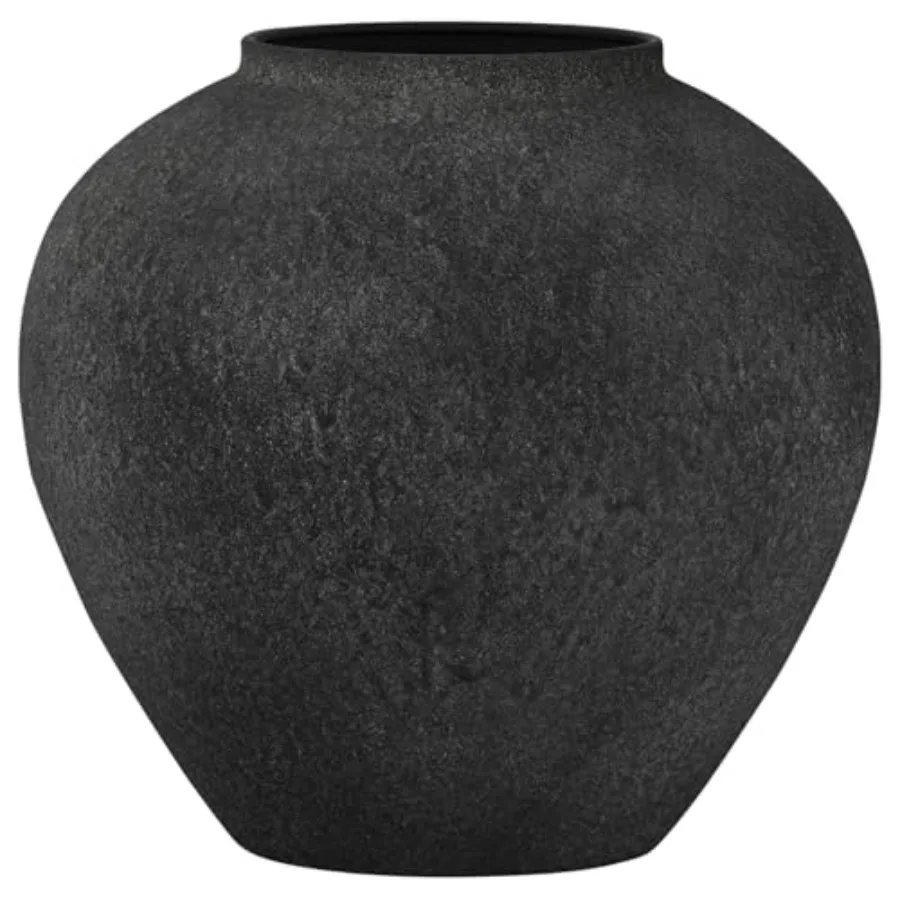 Black large rustic round vintage metal vase for flowers, home decor, living rooms, dining tables, shelves, offices, coffee tabl
Black large rustic round vintage metal vase for flowers, home decor, living rooms, dining tables, shelves, offices, coffee tabl