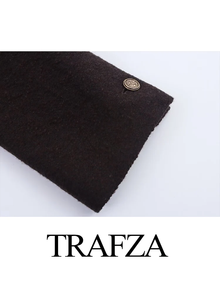 TRAFZA Women's Autumn Fashion Round Neck Short Woolen Jacket Female Commuter Versatile Fragrant Breeze High Street Casual Coat
TRAFZA Women's Autumn Fashion Round Neck Short Woolen Jacket Female Commuter Versatile Fragrant Breeze High Street Casual Coat