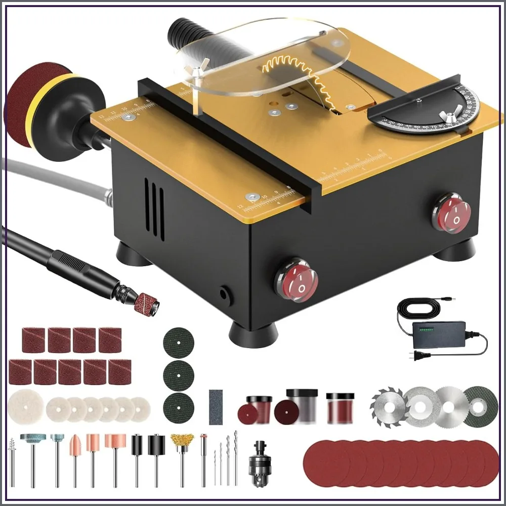 Mini Table Saw for Crafts & Hobbyists, Dual 795 Motors, 200W/12,000RPM, 26mm Adjustable Height, Perfect for DIY & Handmade Gifts
Mini Table Saw for Crafts & Hobbyists, Dual 795 Motors, 200W/12,000RPM, 26mm Adjustable Height, Perfect for DIY & Handmade Gifts